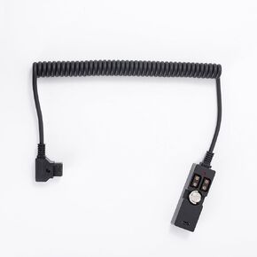 Chikoni D-tap Male to 3 Port Female Splitter Power Cable Hub Connector with C Type and Indicator Light Suitable for Anton Bauer V-Mount ARRI RED Camera TILTA Steadicam IDX Battery, for D-Tap outputs