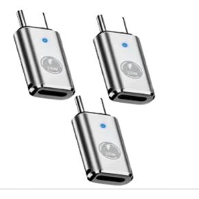[Apple MFi Certified] Lightning Female to USB-C Male Adapter, Stuffcool 3Pack Lightning to Type-C Digital Connector for iPhone 15/15 Plus/15 Pro/15 Pro Max/iPad Pro/Support Fast Charging&Data Transfer