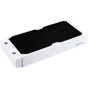 Alphacool NexXxos XT45 Full Copper 280mm Radiator V.2, 140mm x 2, Dual Fan, White