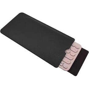 حقيبة سفر من جلد البولي يوريثان للوحة المفاتيح لجهاز Logitech K380، للوحة مفاتيح Apple Magic (أسود) in Kuwait