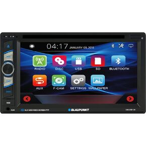 Blaupunkt SANJOSE 120 6.2-Inch Touch Screen DVD Multimedia Car Stereo Receiver with Bluetooth