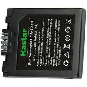 Kastar 4-Pack CGA-S001 Battery Replacement for Panasonic CGA-S001 CGA-S001A/1B CGA-S001E CGA-S001E/1B, CGR-S001 DMW-BCA7 Battery, Leica BP-DC2 Battery, Leica D-LUX Camera