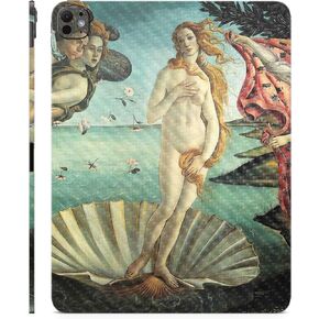 Carbon Fiber Skin Compatible with Apple iPad Pro 13 (M4) 2024 - Birth of Venus - Premium 3M Vinyl Protective Decal Cover - Easy to Apply | Crafted in The USA by MightySkins
