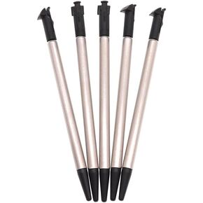 5PCS Portable Game Touch Pen Retractable Mini Metal Stylus Touch Screen Pen for New 3DS Console