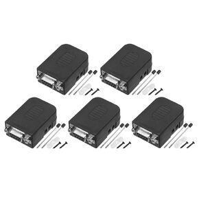 uxcell 5pcs D-sub DB9 Breakout Board Connector 9-pin Female RS232 Serial Adapter Solderless Terminal Block Screws for CNC Controller Motor Computer