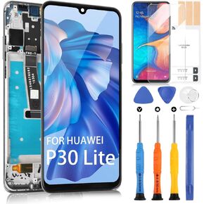 Screen Replacement for Huawei P30 Lite LCD Display MAR-LX3A MAR-LX2 MAR-L21 MAR-LX3 MAR-LX1 Touch Screen Digitizer Full Assembly with Frame,Free Tools(Only for 48MP 6GB Version)