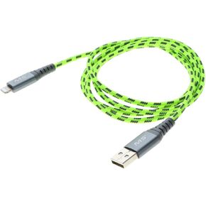 MobileSpec MBSHV0422 Hi-Visibility 4 Foot Lightning(R) to USB-A Cable - Yellow
