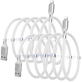 Magnetic Charging Cable(2 Pack 3.3ft) Fast Charger Absorption Nano Magnetic Charging Cord for Phone14/13/12/11/XS/XR/8/7/6s/6/5S/SE/(2 Pack 3.3ft)