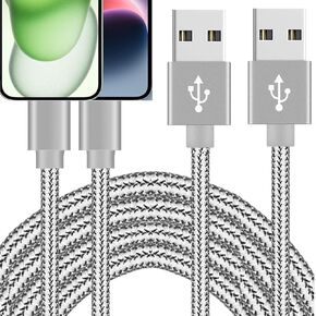 2PACK 3FT USB Charging Cable Replacement for Lightning devices iPhone Charger Cable High Speed Transfer Cord for iPhone 14/13/12/11 Pro Max/XS/XR/XS/X/8