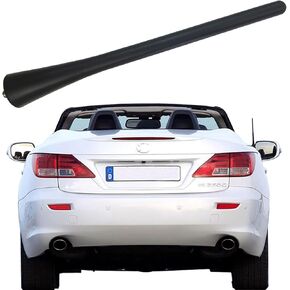 7 inch Rubber Antenna for Lexus IS300 (2001-2005), Lexus IS 200 250 Convertible (2010-2015), IS 350C S Sport 2011 2012, IS 250C 2011, AM/FM Radio Short Antenna Replacement