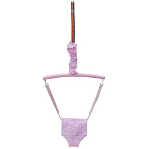Baby Swing Door Frame Door Baby Bouncer Portable Foldable Stand Scientific Saddle, Baby Door Jumper Swing Door Frame Playful Baby Bouncer, Baby Swing Hammock Seat (Pink)