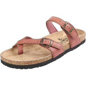 Northside Womens Anya Leather Strap Cork Sandal