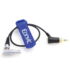Eonvic Locking 3.5mm TRS to 9-Pin Right Angle Camera Timecode Cable for RED Digital Cinema Komodo 6K/V-Raptor 8K VV