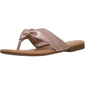 CUSHIONAIRE Women's Quaid knot thong sandal +Comfort Foam
