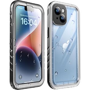 SOKUSIN for iPhone 15 Pro Case Waterproof - Shockproof Drop Dust Proof Case Built in Screen & Camera Protector, Full Body Rugged Protective Phone Cover for i Phone 15 Pro, 6.1 Inch(Matte Clear)