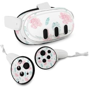 MightySkins Skin Compatible with Meta Quest 3 - Paper Flowers | Protective, Durable, and Unique Vinyl Decal wrap Cover | Easy to Apply, Remove, and Change Styles