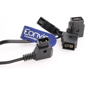 Eonvic D-tap Male to 3 D-Tap Female Extension Cable for BMCC Anton V Mount battery