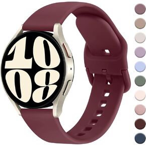 AK for Samsung Galaxy Watch 6 Band 40mm 44mm / Galaxy Watch 6 Classic Bands 43mm 47mm, 20mm Soft Sport Band Adjustable Replacement Strap for Galaxy Watch 6 Band Women Men