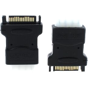 2PCS SATA to Molex Adapter 4 Pin Molex to Sata Power Adapter Molex IDE 4 Pin Male to Sata Female Converter for Locking SATA Power Cord