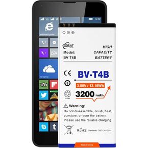 GOBAT BV-T4B Replacement Battery,3000mAh High Capacity Battery for Nokia Lumia 640XL RM-1096 RM-1062 RM-1063 RM-1064 RM-1066 Lumia 640 Battery