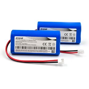 (2-Pack) 7.4V 18650 3000mAh Rechargeable Li-ion Batteries with XH2.54/2P Plug for DIY Electronics, Toys, Lighting, Equipment, Power Bank