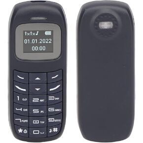 2G Mini Cell Phone, Unlocked Mobile Phone with 0.66 in Screen, Dual SIM Card Dual Standby, Bluetooth Connection, for Students, Backup Phone (Black)