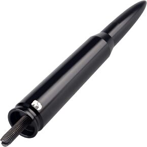 Bullet Style Antenna, Compatible with Chevy & GMC Trucks All Models - Will fit Any Chevrolet Silverado, Chevrolet Colorado, GMC Sierra or Denali (Red)