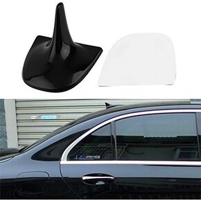 Shark Fin Antenna Car Roof Aerial Compatible for Mercedes Benz GPS Style Shark Fin Dummy Antenna Black