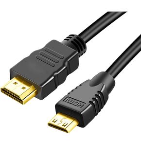 Mini HDMI to HDMI Cable 6FT, 4K@60Hz High Speed HDMI 2.0 to Mini HDMI Cable Compatible with Camera, Camcorder, Tablet and Graphics/Video Card, Laptop, Raspberry Pi Zero W -Grey
