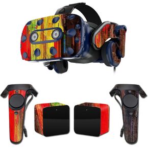 MightySkins Skin Compatible with HTC Vive Pro VR Headset - Painted Wood | Protective, Durable, and Unique Vinyl Decal wrap Cover | Easy to Apply, Remove, and Change Styles | Made in The USA