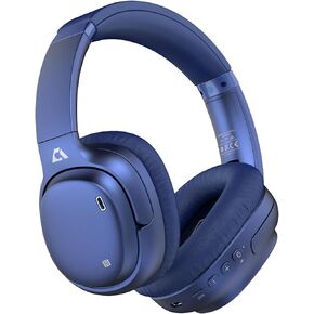 Ankbit E600Pro سماعات بلوتوث لاسلكية فوق الاذن، سماعات رأس لاسلكية بخاصية إلغاء الضوضاء مع aptX HD وزمن استجابة منخفض، ميكروفون عميق باس 80 ساعة وقت تشغيل للطائرة والتلفزيون والعمل in Kuwait