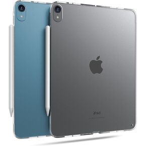 حافظة TineeOwl iPad Air 11 بوصة (2024) M2، حافظة iPad Air 5/4 (2022/2020)، حافظة شفافة كريستالية رفيعة للغاية مع ظهر غير لامع، مقاومة للأصفرار، تدعم شحن القلم الرصاص، ممتص للصدمات من مادة TPU (شفاف/ظهر غير لامع) in Kuwait