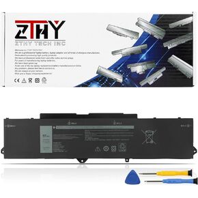 ZTHY 97Wh 6-Cell 9JRV0 Laptop Battery Replacement for Dell Latitude 5521 5531 Precision 3561 3571 3581 3591 Alienware m17 R5 AMD/Alienware m18 R1 R2 / Alienware m18 R1 AMD Series 0P3TJ 0R05P0 05RGW