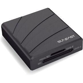 ULTIMATE PRP Type-C SD & microSD UHS-II Dual-Slot Card Reader with USB3.2 Gen1x1 Interface, Heat Dissipation, Maximum Speed of 312MB/s, Accessories Included: USB-C to C Cable, USB-C to C Cable