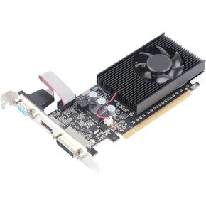 Low Gpu Computer Video Card Graphics Card,Graphics Card 589MHz 1000MHz 2560x1600 Gaming Graphics Card for HD Multimedia Interface DVI VGA Interface (GT210 1GD3 64BIT)