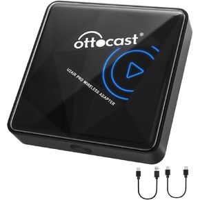 محول OTTOCAST اللاسلكي CarPlay لجهاز iPhone U2-AIR Pro 2024 إصدار Apple CarPlay محول لاسلكي سلكي إلى لاسلكي، CarPlay لاسلكي لأي سيارة: قم بترقية رحلتك اليوم in Kuwait