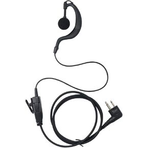 Single Wire Earpiece with Reinforced Cable for Motorola Radios CLS1410 CLS1110 BRP40 CP200 CP200D CP185 DTR650 RDU2020 RDU4100 RDU4160D RDU2080D RMU2040 RMU2080D CLS, G Shape Headset
