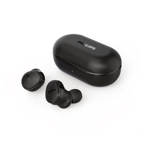 PHILIPS T4556 True Wireless Headphones with Active Noise Canceling (ANC) and IPX4 Water Resistance, Black