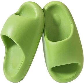 Cartoon Printed Women's Summer Comfortable Thick Sole Slippers, Non-Slip and Durable, Travel and Home Dual-Purpose Slippers, 6, Burger Black