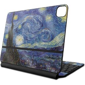 Glossy Glitter Skin Compatible with Apple Magic Keyboard for iPad Pro 13‑inch (M4) 2024 - Starry Night - Premium 3M Vinyl Protective Decal Cover - Easy to Apply | Crafted in The USA by MightySkins