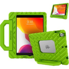 Gumdrop FoamTech Case Fits Apple iPad 9th | 8th | 7th Gen (10.2-inch) Designed for K-12 Students Teachers and Classrooms – Drop Tested Rugged Shockproof Bumpers for Reliable Device Protection – Black