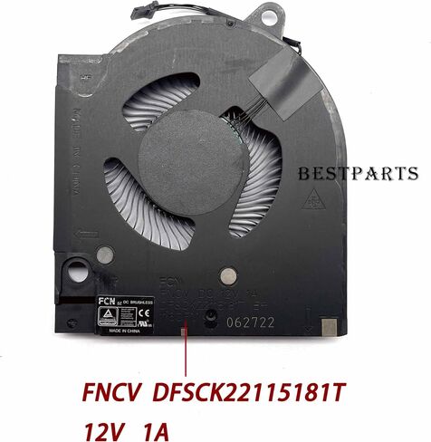 BestParts New Genuine CPU+GPU Cooling fan Replacement for Dell G15 5511, G15 5515 Ryzen Edition, P/N: DFSCK22115181T FNCV, DFSCK221051820 FNCW, (Note: Only for RTX 3060 Series) in Saudi Arabia