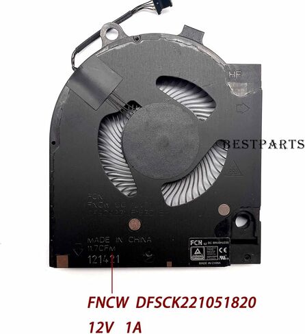 BestParts New Genuine CPU+GPU Cooling fan Replacement for Dell G15 5511, G15 5515 Ryzen Edition, P/N: DFSCK22115181T FNCV, DFSCK221051820 FNCW, (Note: Only for RTX 3060 Series) in Saudi Arabia