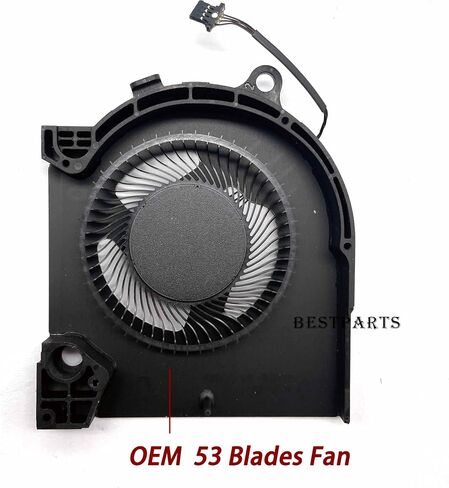 BestParts New Genuine CPU+GPU Cooling fan Replacement for Dell G15 5511, G15 5515 Ryzen Edition, P/N: DFSCK22115181T FNCV, DFSCK221051820 FNCW, (Note: Only for RTX 3060 Series) in Saudi Arabia