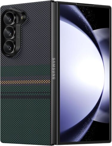 غطاء خلفي لهاتف Samsung Z Fold 6 من BENKS، سلسلة Aurora ArmorAir لهاتف Galaxy Z Fold 6، نحيف وخفيف للغاية، متوافق مع PowerShare والشحن اللاسلكي، مصمم مع Dupont Kevlar 600D و1500D أسود in Kuwait