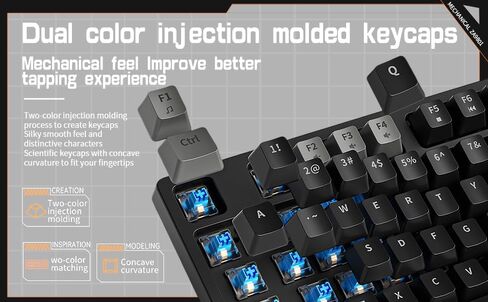 SAMA ZA981B 98-Key لوحة مفاتيح ميكانيكية متعددة الوظائف للألعاب بإضاءة خلفية مع USB لأجهزة الكمبيوتر المكتبية وأجهزة الكمبيوتر المحمولة in Kuwait