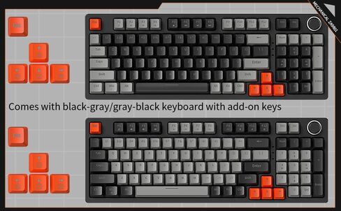 SAMA ZA981B 98-Key لوحة مفاتيح ميكانيكية متعددة الوظائف للألعاب بإضاءة خلفية مع USB لأجهزة الكمبيوتر المكتبية وأجهزة الكمبيوتر المحمولة in Kuwait