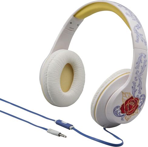 Disney’s Beauty and the Beast Over Ear Headphones with Award-Winning iHome Sound -Best Over Ear Headphones with Mic & Answer Call Button by eKids in Saudi Arabia