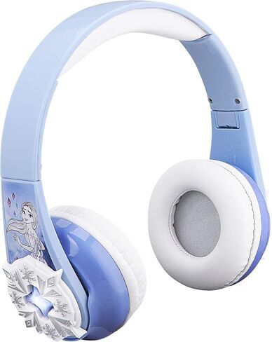 eKids Disney Frozen Bluetooth Headphones with EZ Link, Wireless Headphones with Microphone and Aux Cord, Kids Headphones for School, Home, or Travel in Saudi Arabia