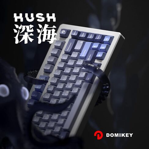 KPREPUBLIC Domikey Hush Deep Sea All in One Cherry Profile abs doubleshot keycap for mx keyboard poker 87 104 xd64 xd68 BM60 BM65 BM68 (Domikey CP Hush All in One x1) in Saudi Arabia